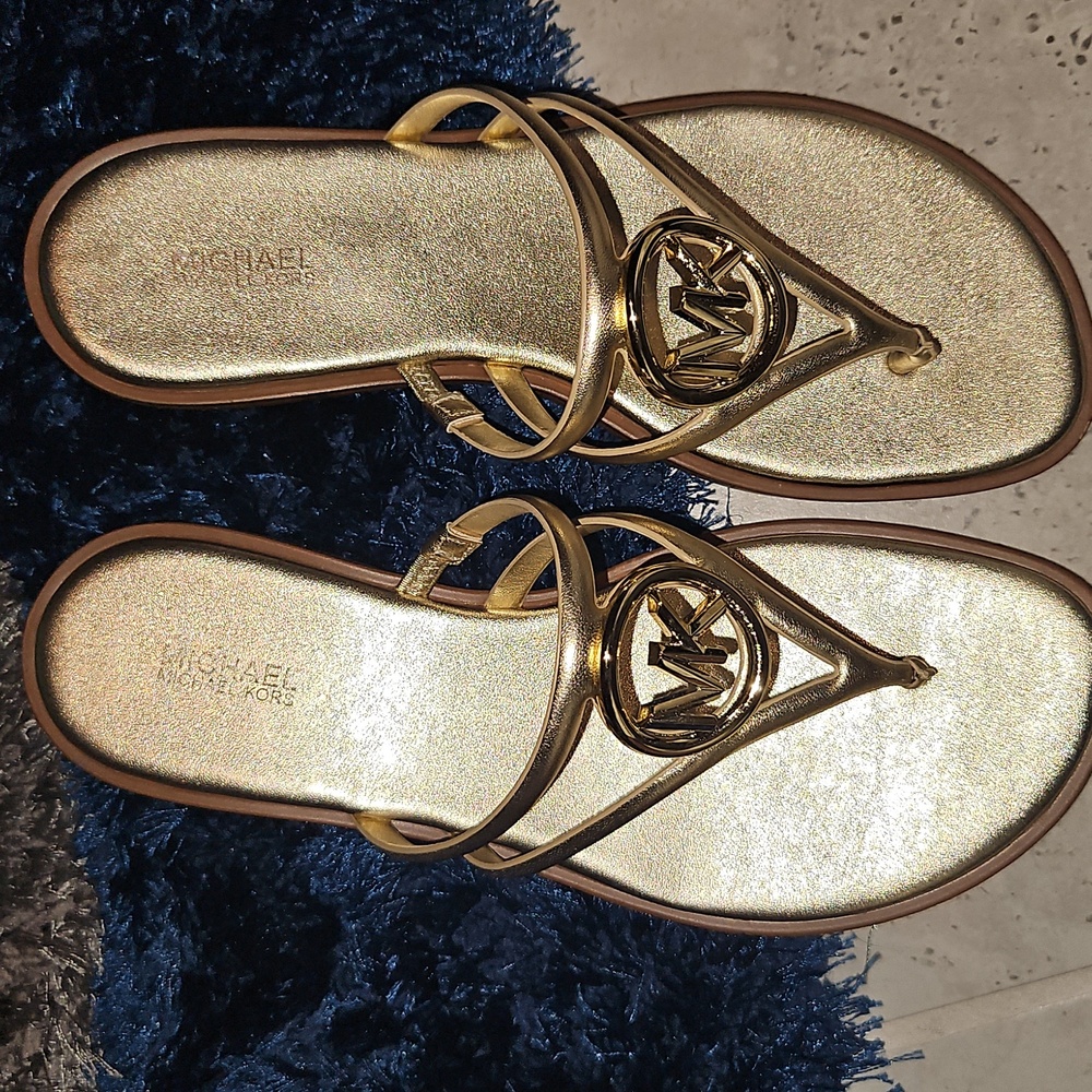 MICHAEL Michael Kors Gold Sandals